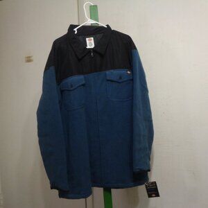 Dickies Softshell Fleece Jacket Air Force Blue Polyester Men's 2XL